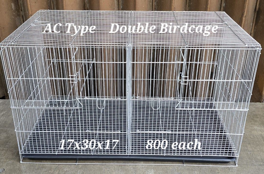 AC Type Double Birdcage 17x30 (Category: Homes & Other Pet Accessories) located in Manila. Submitted by charjin26839472 (Listing ID 1464583037, Image 1). Description: Store Hours • Monday to Saturday Morning: 8:00 AM – 12:00 NN Afternoon: 1:00 PM – 4:00 PM • Sunday 8:00 AM – 11:00 AM only For pickup or booking arrangements, please contact us: 📞 0991-810-5533 📞 0922-882-6688 Pickup Address: 434 Jaboneros St., Binondo, Manila.