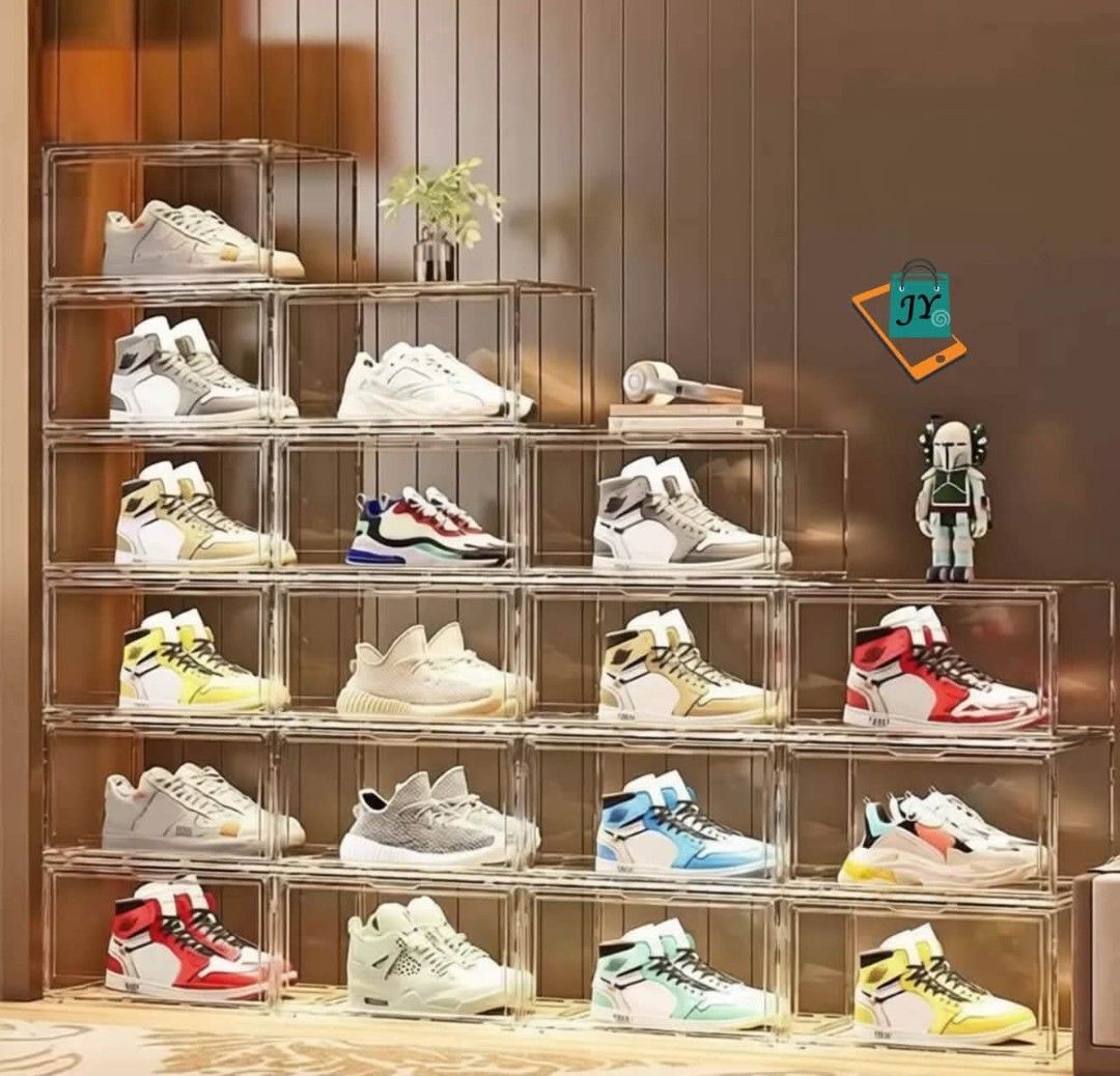 Acrylic Shoes Rack (Category: Clothes Drying Rack) located in Manila. Submitted by aratrgrs (Listing ID 1464578501, Image 1). Description: Same day delivery within metro manila Courier: Lalamove Mode of Payment: CASH ON DELIVERY GCASH BANK TRANSFER Pm for inquiries! Happy Shopping & God bless..