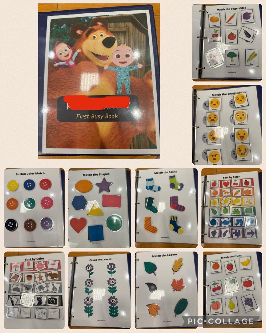 Activity book (Category: Everything Else Others) located in Taguig. Submitted by cherubimnyk (Listing ID 1464663654, Image 1). Description: 500 each or 900 bundle of 2. 1 missing item. Good for 2-3 years old. Very good condition. .