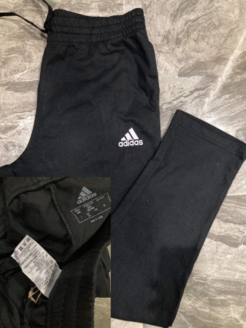 Adidas black athletic track pants (Category: Joggers) located in General Santos City (Dadiangas). Submitted by amorhesthrift (Listing ID 1464642857, Image 3). Description: black Adidas athletic track pants Xxl on tag W-34-36.