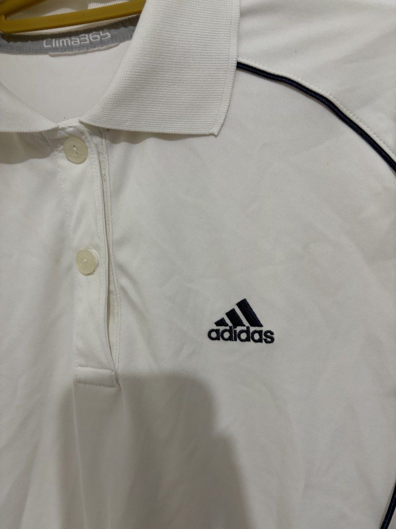 Adidas Polo Shirt (Category: Activewear) located in Manila. Submitted by michaelvin86286 (Listing ID 1464597661, Image 3). Description: off white color, medium size keri small-medium, maganda fit!.