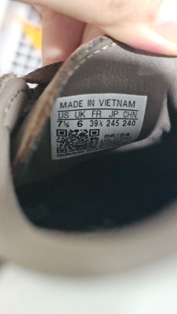 Adidas Samba Brown White Stripes Sneakers (Category: Sneakers) located in Makati City. Submitted by goldenbird.001 (Listing ID 1464576338, Image 3). Description: - Brown Adidas Samba sneakers - Classic design - Size: 7.5 UK - Please check photos for condition - worn once only.