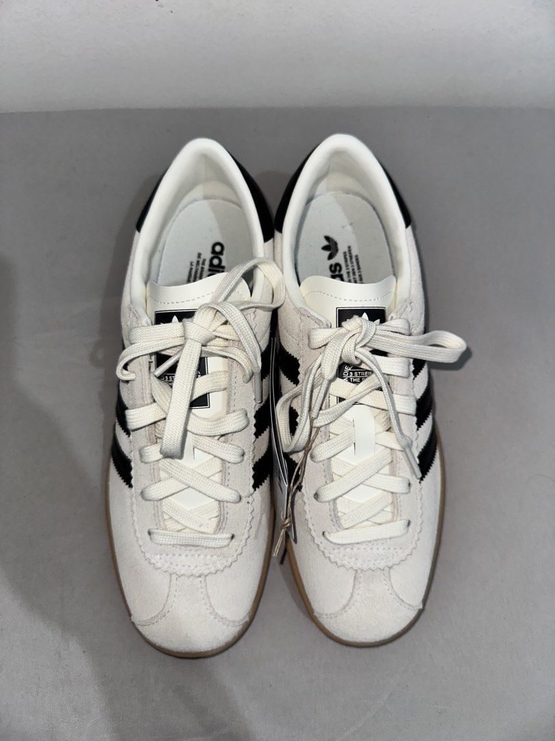Adidas Stadt (Category: Casual Shoes) located in Manila. Submitted by itsmeneil (Listing ID 1464705495, Image 3). Description: - Adidas Stadt Off-White Black Gum Sole (7.5 US Mens) - Brand New w/ box - Bought it in Japan, can show proof/receipt of purchase - Rfs: wrong size - Can meet u up around taft or ship via lalamove within metro - Can also ship jnt (buyers expense) - Payment first via gcash or bank transfer - msg me for other details:).