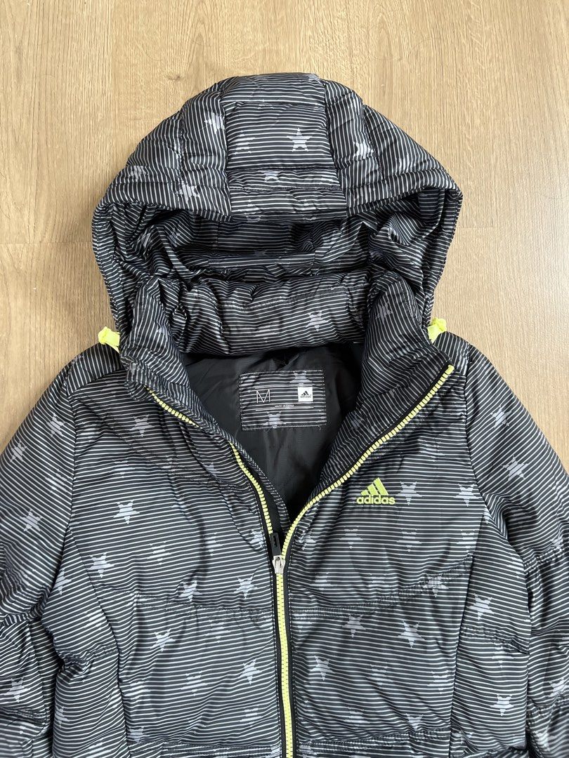 Adidas Star Pattern Puffer Jacket (Category: Coats, Jackets and Outerwear) located in Angeles City. Submitted by mark.happenss (Listing ID 1464622415, Image 2). Description: Adidas Star Pattern Puffer Jacket Waist: 18 Length: 26 .