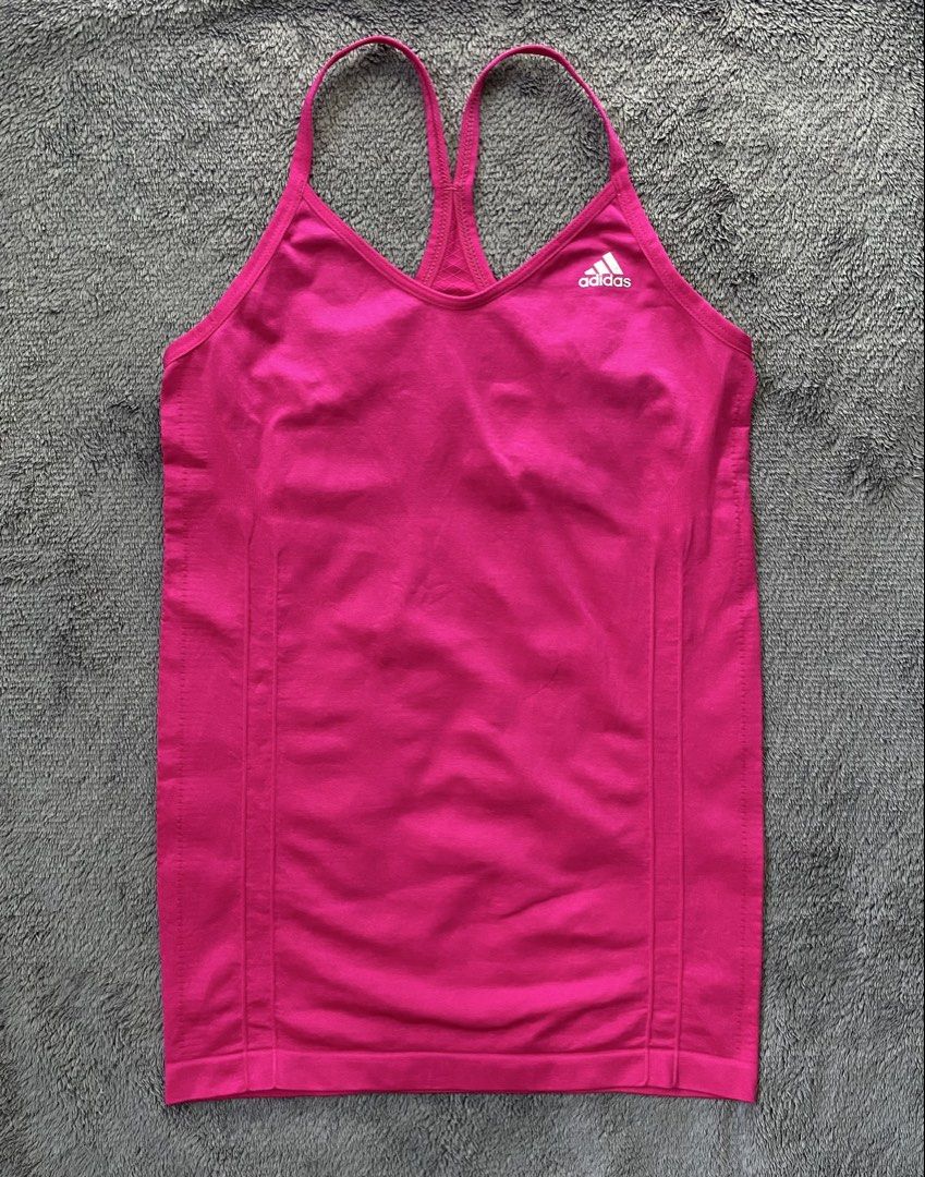 Adidas Tank Top Racerback (Category: Activewear) located in Cebu City. Submitted by markvoid (Listing ID 1464697377, Image 1). Description: Adidas Tank Top Racerback >Excellent Condition >Like New >No Flaws >Color Rate: 10/10 >Color May Vary Due To Light >Width: 12 >length: 18 >Size: Small >Price+SF >MOP: Gcash/Bank Transfer >Shipping: J&T Mandaue City.