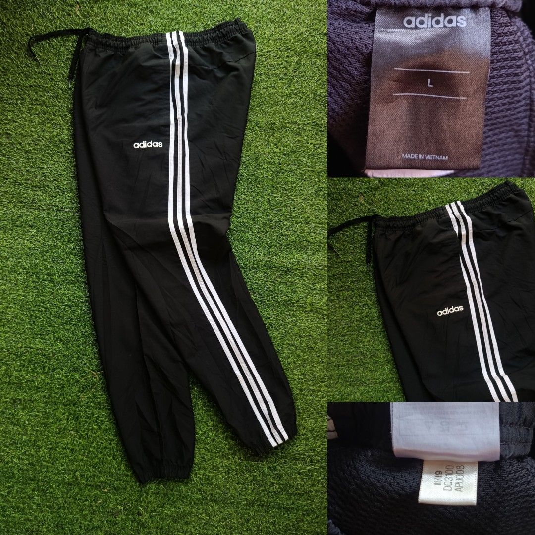 ADIDAS Woven Trackpants 🔥 (Category: Joggers) located in Davao. Submitted by eve_vintage (Listing ID 1464580480, Image 1). Description: ASNEW ADIDAS Woven Trackpants 🔥 Waist:30-34 Length: 39 NO ISSUES EXCELLENT CONDITION 450+ SF.