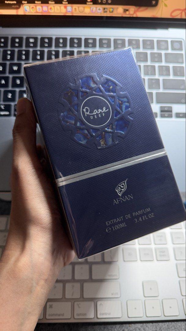 Afnan Rare Reef (Category: Fragrance & Deodorants) located in Quezon City. Submitted by mythriftdeals (Listing ID 1464689147, Image 1). Description: Afnan Rare Reef Authentic, personally bought from DXB Paper bag available if for gifting.