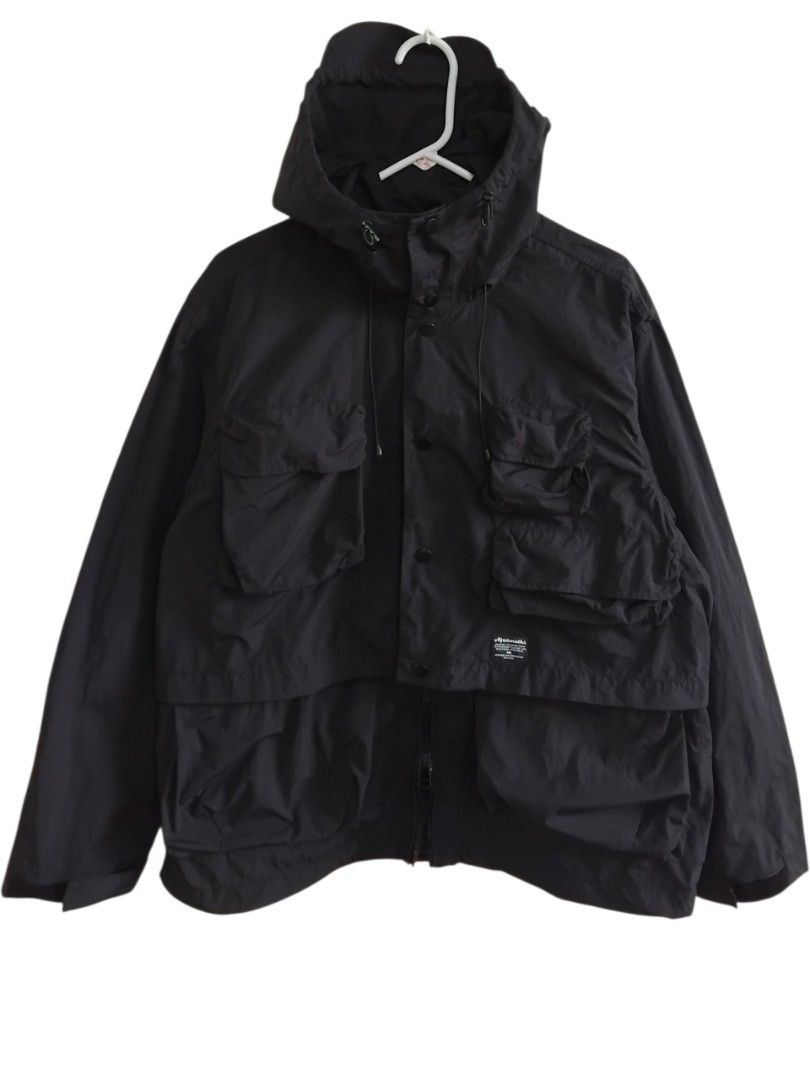 Aftermaths Black High Neck Multi-Pocket Oversized Nylon Utility Parka (Category: Coats, Jackets and Outerwear) located in Pasig City. Submitted by hustlexcurate (Listing ID 1464718565, Image 1). Description: Aftermaths Black High Neck Multi-Pocket Oversized Nylon Utility Parka Size MEDIUM on tag fits XL Dimensions: 25X28.