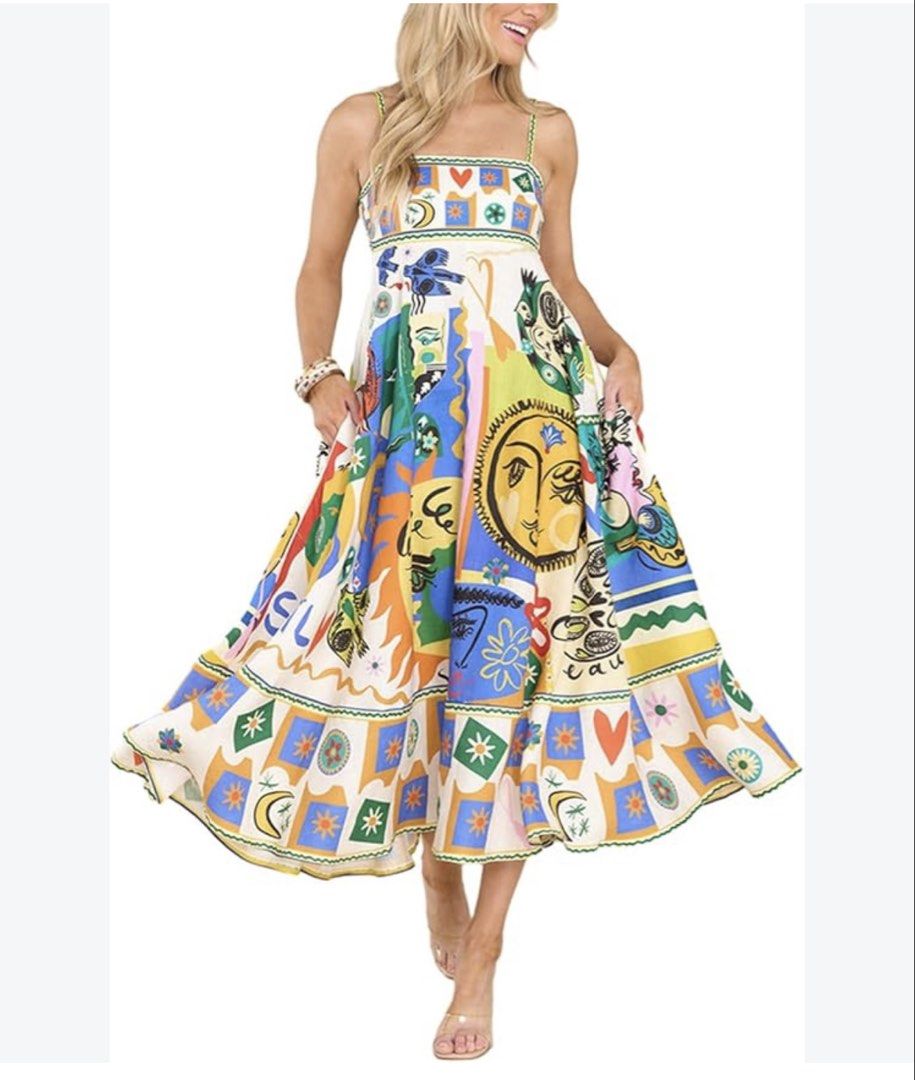 Alemais Inspired Maxi Dress (Category: Dresses) located in Pasig City. Submitted by gaileyyy (Listing ID 1464600699, Image 1). Description: Best fit 36bust, 30” waist. No issues/flaws Smocked back Pick up Grab/Lalamove (Brgy. Sagad, Pasig) Payment via BPI or Gcash.