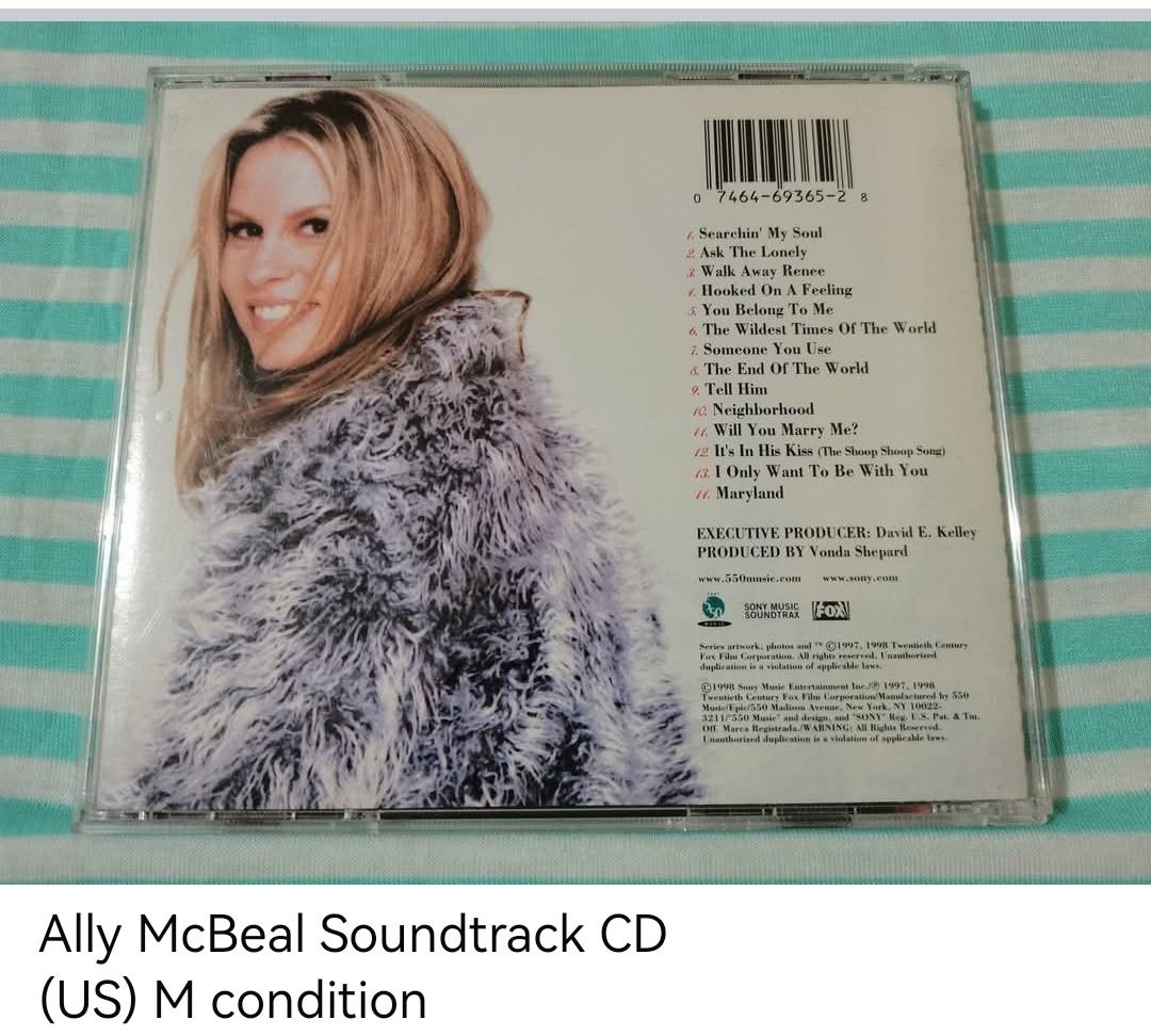 Ally McBeal Soundtrack CD (unsealed) (Category: CDs & DVDs) located in Dangcagan. Submitted by cd_haven5 (Listing ID 1464596303, Image 2). Description: #FORSALE #FORSALE #FORSALE #Authentic #Legit #Original We only sell original items. All items posted are on hand. Please message me for availability of the item/s because the items are also posted on my other online stores. All items are imported unless stated PH. We also accept Pre-orders. Paymen