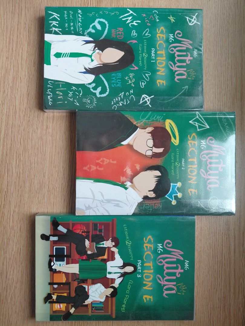 Ang Mutya ng Section E by Lara Flores (Complete Set) (Category: Storybooks) located in Pasay City. Submitted by fastoc (Listing ID 1464599976, Image 1). Description: - Complete set of Ang Mutya ng Section E by Lara Flores - Includes Part 1, Part 2, and Part 3 - Pocketbook format from Psicom - Ideal for fans of Filipino romance novel - Signed by the Author - Can nego pa sa price Each Part 1 150 Part 2 150 Part 3 170.
