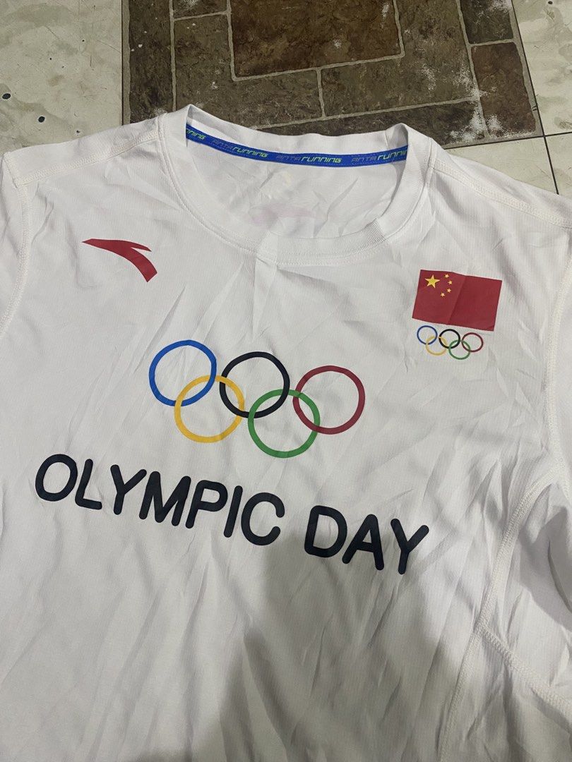 Anta running shirt Olympic day (Category: Activewear) located in Tagoloan. Submitted by puretiger-389e (Listing ID 1464707203, Image 2). Description: Anta Running shirt Olympic day Excellent condition Size Medium to large 20x27 dimensions (stretch) No issues.