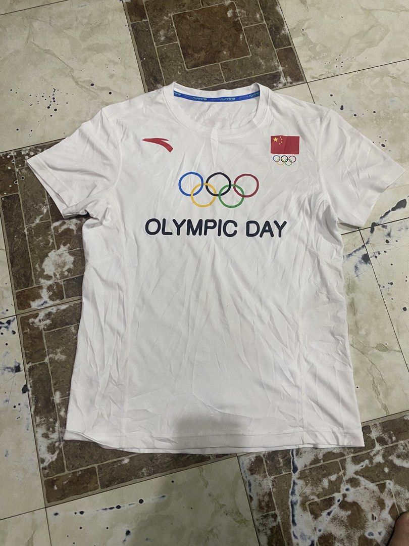 Anta running shirt Olympic day (Category: Activewear) located in Tagoloan. Submitted by puretiger-389e (Listing ID 1464707203, Image 1). Description: Anta Running shirt Olympic day Excellent condition Size Medium to large 20x27 dimensions (stretch) No issues.