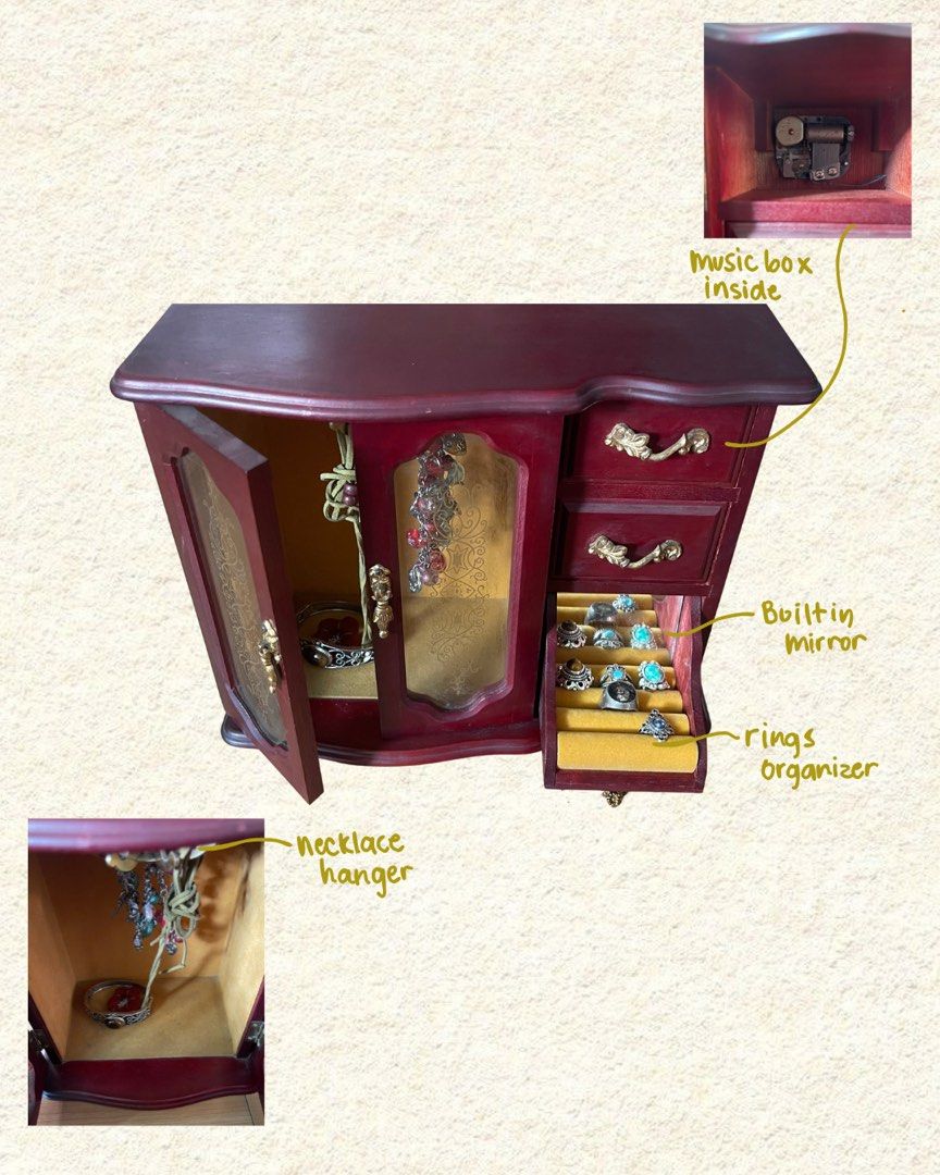 ANTIQUE JEWELRY BOX (Category: Accessory Holder, Box & Organizers) located in Cavite. Submitted by gwythrifts (Listing ID 1464652978, Image 2). Description: .