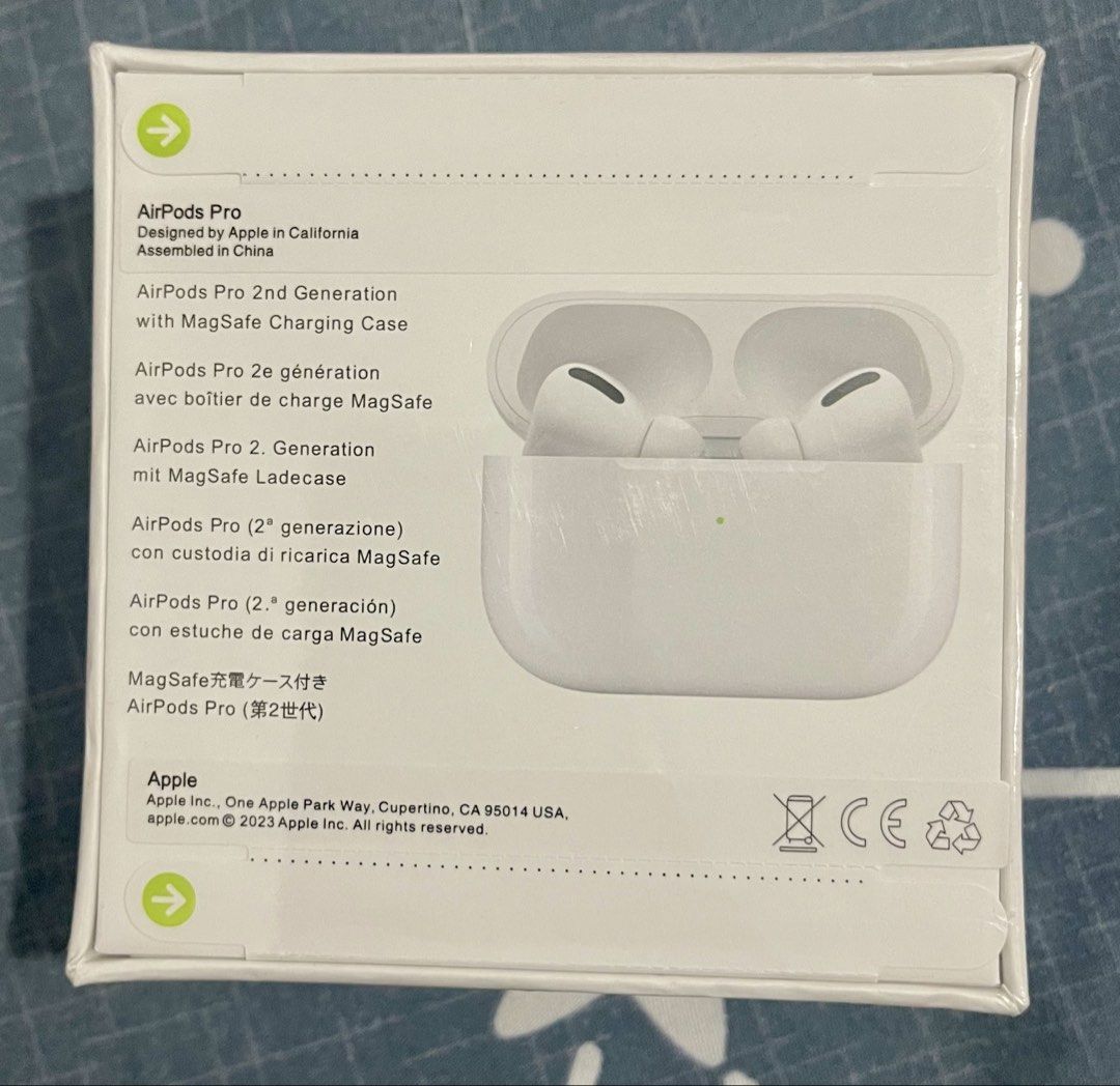 Apple AirPods Pro (2nd generation) with MagSafe Charging Case (Category: Earphones) located in Bulacan. Submitted by akspreloved (Listing ID 1464607408, Image 3). Description: - Apple AirPods Pro (2nd Generation) - Includes MagSafe Charging Case - Model Number: MQD83AM/A - Designed by Apple in California, Assembled in China - Compatible with latest iOS, iPadOS, Apple Watch (watchOS), and Mac (macOS) - bought in USA.
