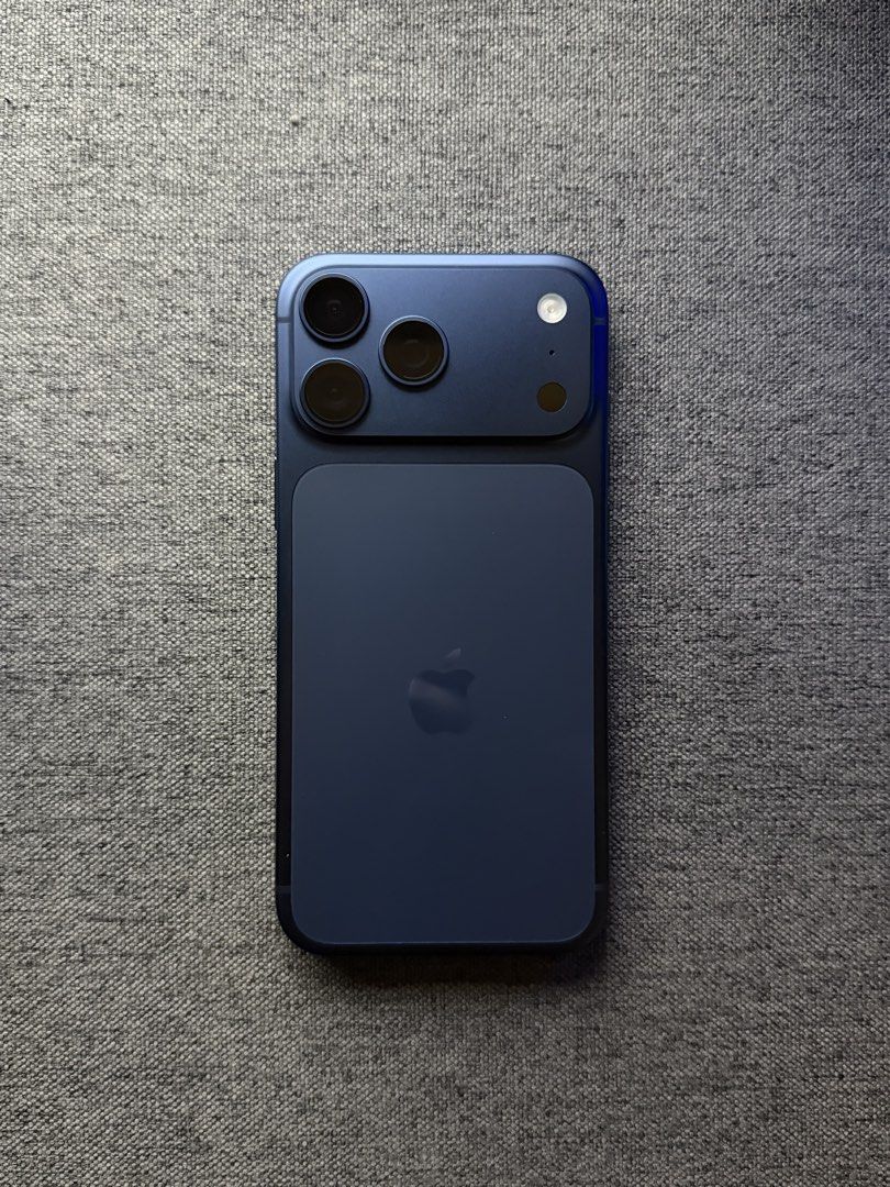 Apple iPhone 17 Pro Max (Category: iPhone 17 Series) located in Manila. Submitted by rolenpar (Listing ID 1464753972, Image 1). Description: Selling Iphone 17 Pro Max 256GB Deep Blue for 68,000 PHP - Comes with original box and charger. Screen protector + Ugreen Clear Case included - Bought from Apple Flagship Store (Can show receipt) - 100% Batt Health (7 Cycle Count) - Under Warranty until June 6, 2027 - No issues, No scratches, Good as New RFS