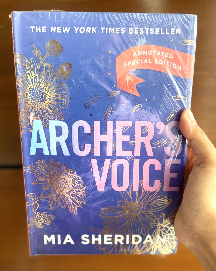 Archer's Voice by Mia Sheridan Annotated Special Edition (Category: Storybooks) located in Talisay. Submitted by thewhisperingpages (Listing ID 1459765310, Image 1). Description: 🌟 ARCHERS VOICE US HARDCOVER (SPRAYED EDITION, BRAND NEW) ONHAND ✨ 📚 BOOK CONDITION All books are brand new to like new. Since these are shipped internationally, minor to major transit flaws may occur. Additional photos can be provided upon request before placing an or