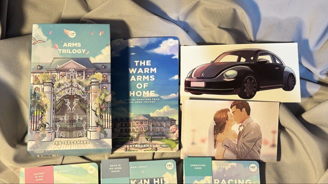 Arms Trilogy by VentreCanard (Category: Storybooks) located in Bulacan. Submitted by cutebutbyee (Listing ID 1464754648, Image 2). Description: Good condition No missing pages PAYO only MOP Gcash BPI Unionbank Maya Maribank MOD JnT LBC SF paid by buyer Loc: Bulacan .