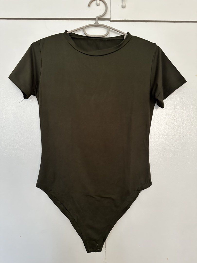 Army Green Tshirt Body Suit (Category: Others Tops) located in Paranaque City. Submitted by preloveeed890 (Listing ID 1464670946, Image 1). Description: .