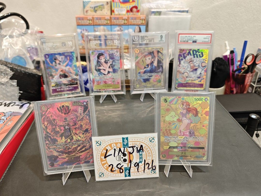 Assorted characters (Category: Raw Singles) located in Batu Pahat. Submitted by linjia8262858 (Listing ID 1464687521, Image 1). Description: mint condition see condition pm No expect psa10 No refunds once sold!.