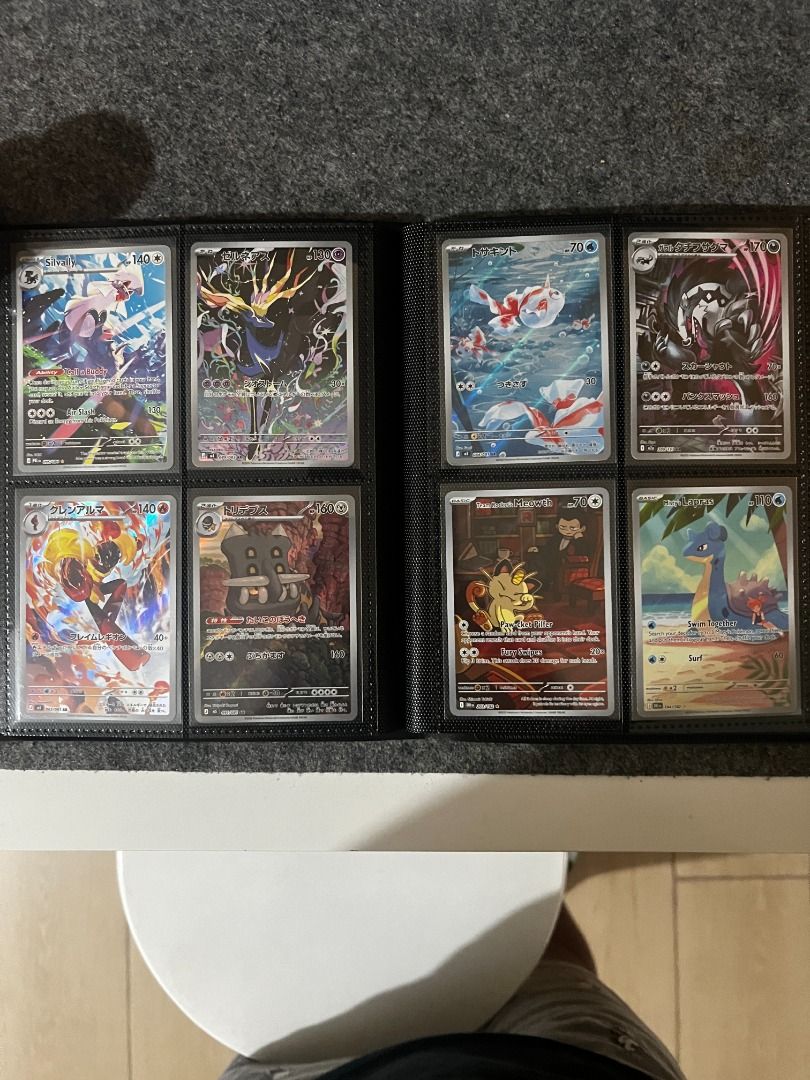 Assorted characters (Category: Raw Singles) located in Davao. Submitted by ayyitsdeejay (Listing ID 1464704060, Image 2). Description: Selling my entire binder, all my English and Japanese hits. Place in your offers, not accepting individual. Binder contains: Promos Baby Shinies EXs Full arts Illustration Rare Mega Attack Rare Special Illustration Rare PM for more details, thank you!.