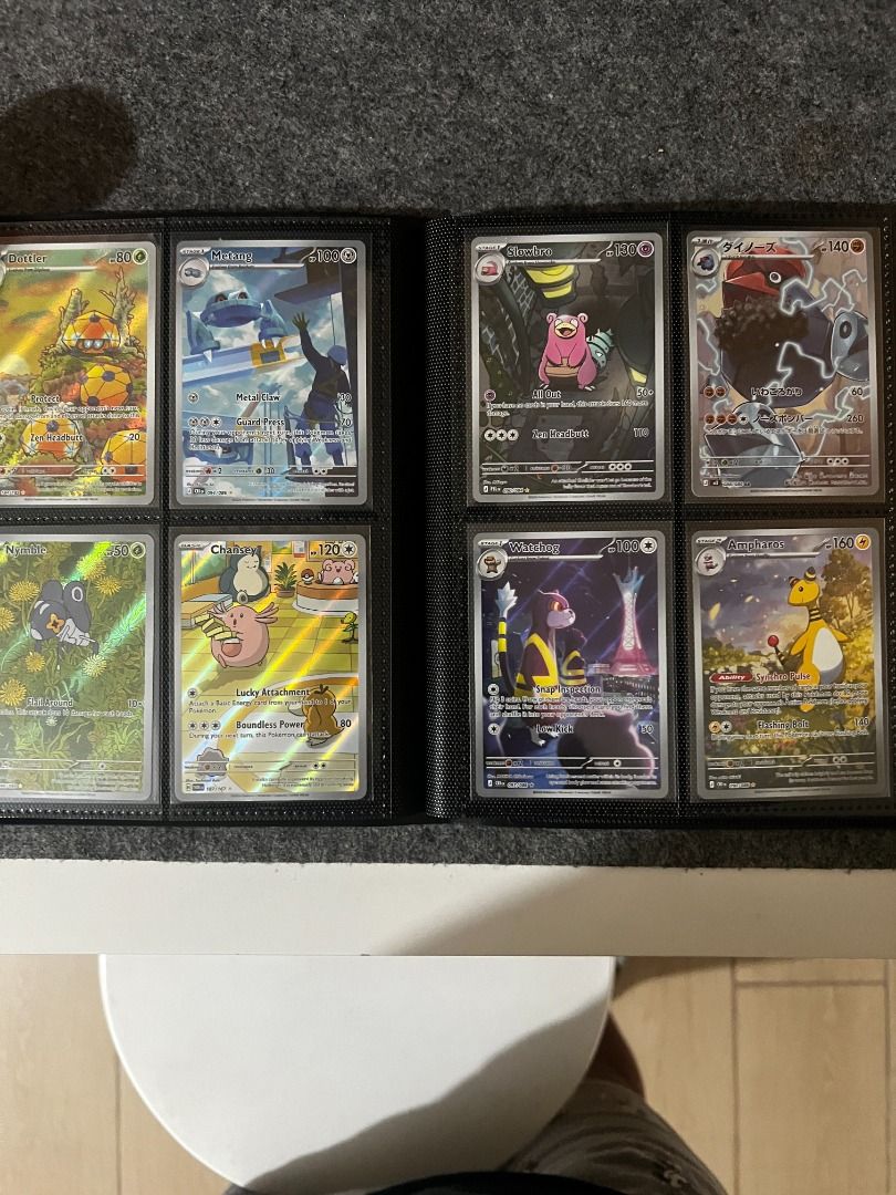 Assorted characters (Category: Raw Singles) located in Davao. Submitted by ayyitsdeejay (Listing ID 1464704060, Image 1). Description: Selling my entire binder, all my English and Japanese hits. Place in your offers, not accepting individual. Binder contains: Promos Baby Shinies EXs Full arts Illustration Rare Mega Attack Rare Special Illustration Rare PM for more details, thank you!.