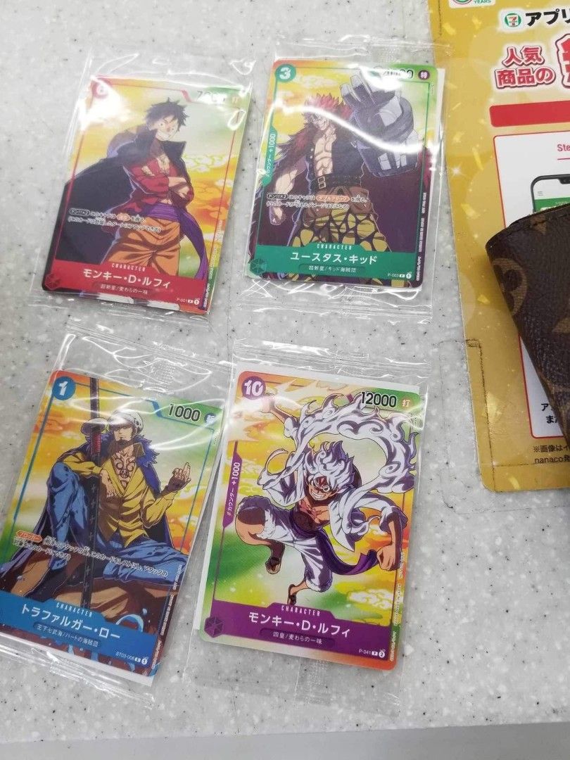 Assorted characters (Category: Raw Singles) located in Manila. Submitted by wafukufuku (Listing ID 1464766674, Image 1). Description: PHOTO NOT MINE !! 711 Full Set Promo (SEALED) Will be ready to ship by 3rd week of October, cards are coming from Japan. 30% downpayment to secure reservation .