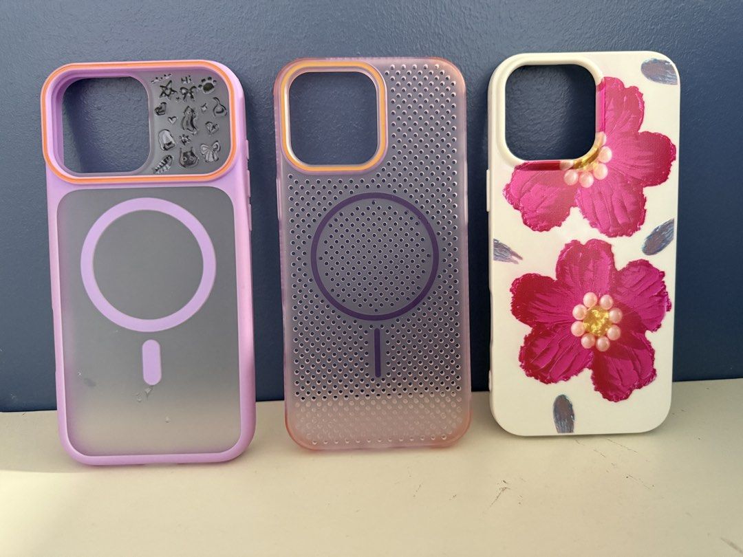 Assorted iPhone Case I (Category: Other Mobile & Gadget Accessories) located in Quezon City. Submitted by curatedbystar (Listing ID 1464657747, Image 1). Description: Your iPhone deserves a little glow-up! Assorted cases for 16 Pro Max .