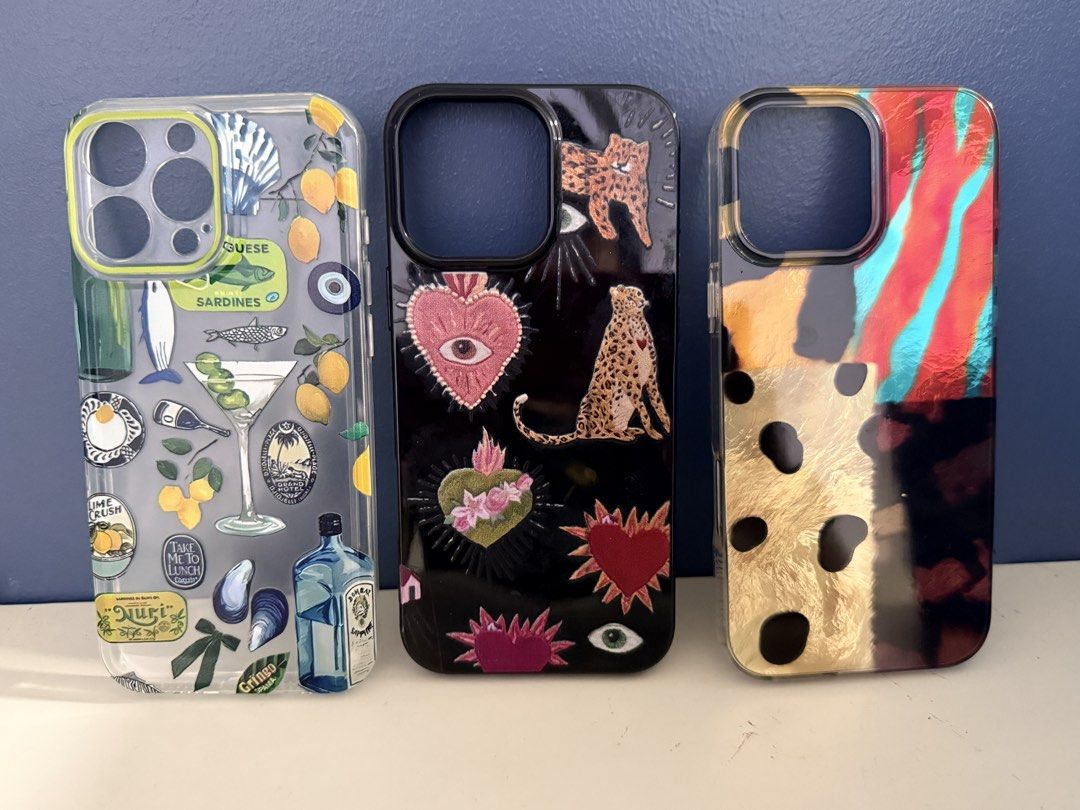 Assorted iPhone Case II (Category: Other Mobile & Gadget Accessories) located in Quezon City. Submitted by curatedbystar (Listing ID 1464659518, Image 1). Description: Your iPhone deserves a little glow-up! Assorted cases for 16 Pro Max.