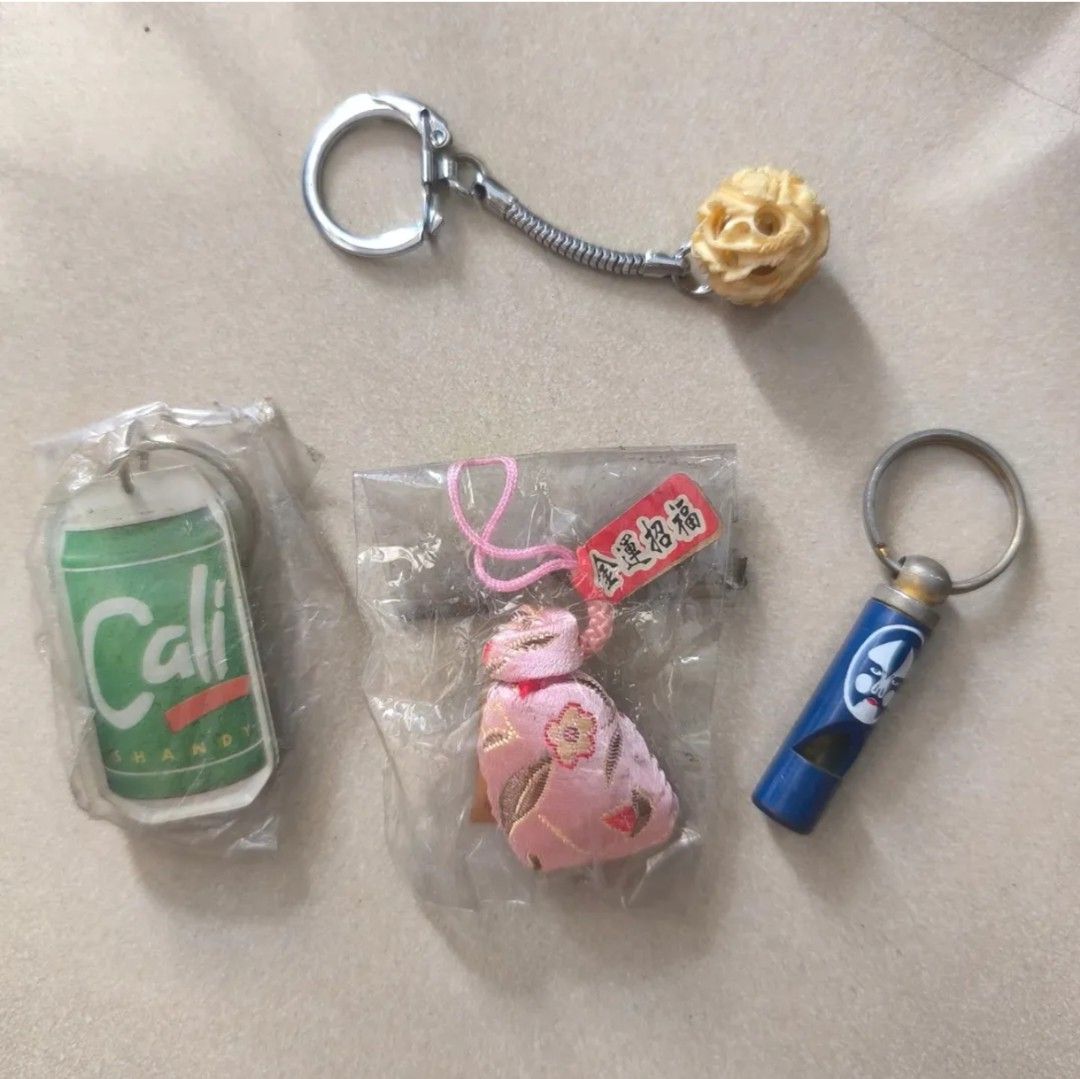 Assorted keychains charms anik anik coke cali japan stuff (Category: Character Goods) located in Manila. Submitted by lianlim.mail (Listing ID 1464605214, Image 2). Description: Assorted keychains charms anik anik coke cali japan stuff take all 150.