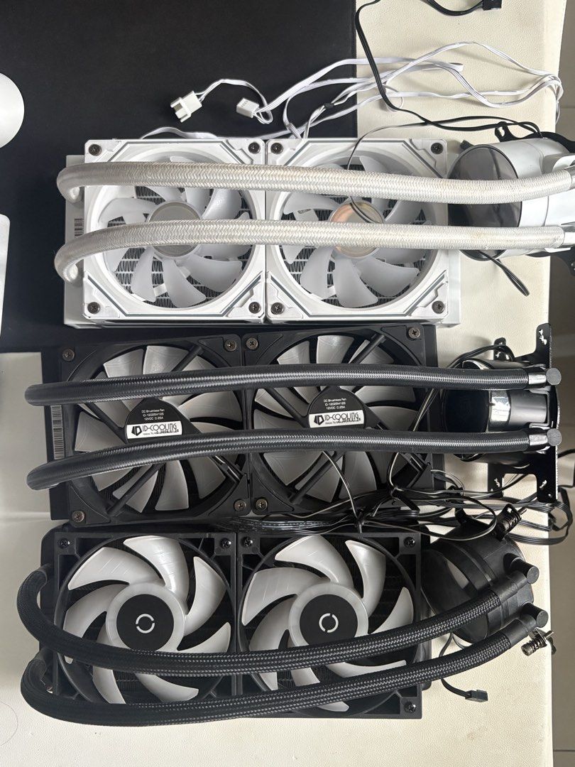 PC Case, AIO, PSU and Lian Li Strimers (Category: Computer Parts) located in Singapore. Submitted by jumesz (Listing ID 1464241411, Image 2). Description: Pc case: 1. Montech SKY TWO GX (High Airflow Edition) - $60 2. NZXT H510 - $40 (Sold) 3. Sharkoon RGB Flow - $30 (Sold) 240mm aio 1. Aftershock 240mm aio Black - $40 2. ID-Cooling 240mm aio Frost Flow Black - $40 (Sold) 3. ID-Cooling 240mm aio Zoom Flow White - $40 Power supply 1. Super Flower 