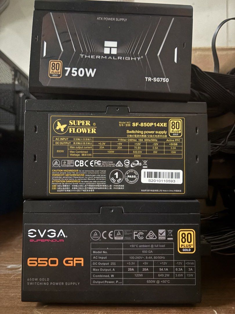 PC Case, AIO, PSU and Lian Li Strimers (Category: Computer Parts) located in Singapore. Submitted by jumesz (Listing ID 1464241411, Image 1). Description: Pc case: 1. Montech SKY TWO GX (High Airflow Edition) - $60 2. NZXT H510 - $40 (Sold) 3. Sharkoon RGB Flow - $30 (Sold) 240mm aio 1. Aftershock 240mm aio Black - $40 2. ID-Cooling 240mm aio Frost Flow Black - $40 (Sold) 3. ID-Cooling 240mm aio Zoom Flow White - $40 Power supply 1. Super Flower 