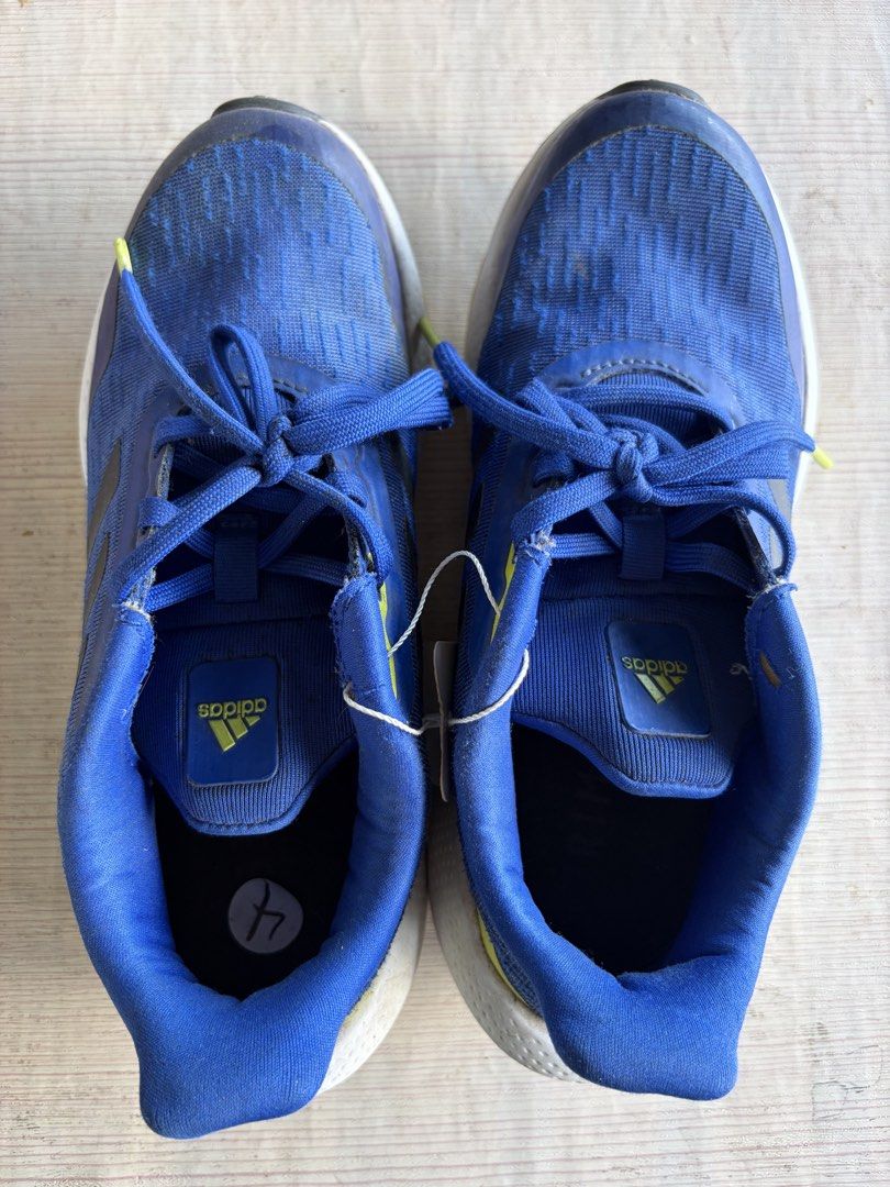 Authentic Adidas EQ21 Run Bold Blue (US 4 Youth) (Category: Babies & Kids Fashion) located in Iloilo. Submitted by fambathriftstore2017 (Listing ID 1464598557, Image 1). Description: Authentic Adidas EQ21 Run Bold Blue (US 4 Youth) Description: Brand/Model: Authentic Adidas EQ21 Run J (Bold Blue / Hi-Res Yellow) Condition: Excellent, imported straight from the US Size: US 4 / UK 3.5 / FR 36 / JP 22.5 cm (Best fit for older kids / teens) Details: 