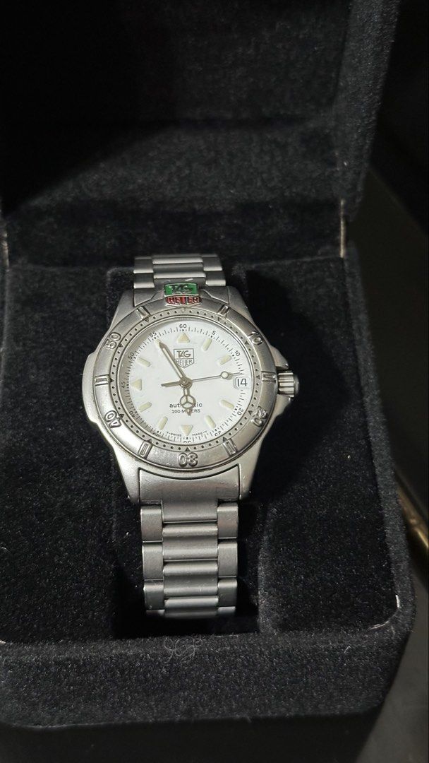 Authentic Tag HeuerAutomatic 37mm (Category: Luxury Watches) located in Las Pinas. Submitted by marshmallowmax (Listing ID 1464608090, Image 1). Description: Guaranteed Authentic! Excellent working condition no flaws.. fits up to 7.5” wrist size.. with generic box.