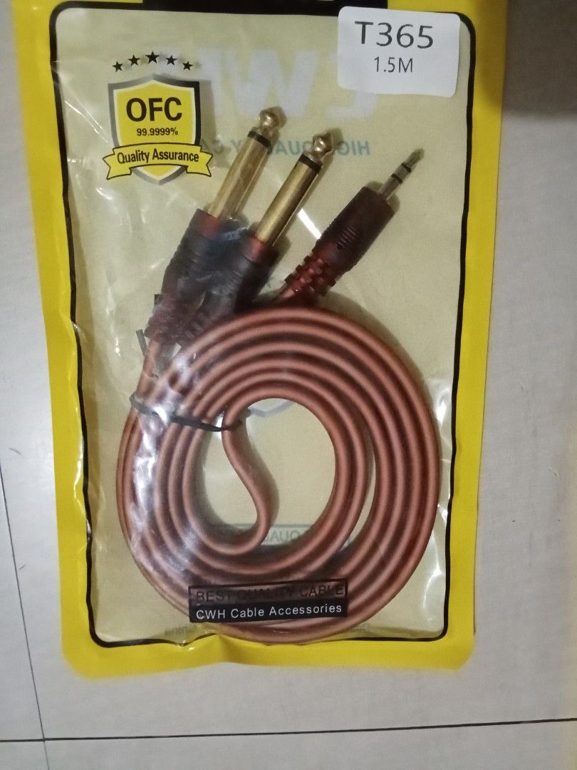 AUX 3.5 MIC 6.5 (Category: Other Audio Equipment) located in Quezon City. Submitted by hajjasittienor (Listing ID 1464645511, Image 3). Description: BRAND NEW AUX 3.5 MIC 6.5 1.5 METER. 250 PESOS .PWEDE PICK UP .PWEDE GCAS AVIDA TOWER NEW MANILA COL BONNY SERRANO AVENUE QC.