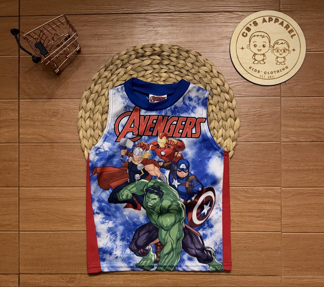 Avengers Sando for kids (Category: Babies & Kids Fashion) located in Valenzuela. Submitted by cbsapparel829 (Listing ID 1464739044, Image 1). Description: 4-5.
