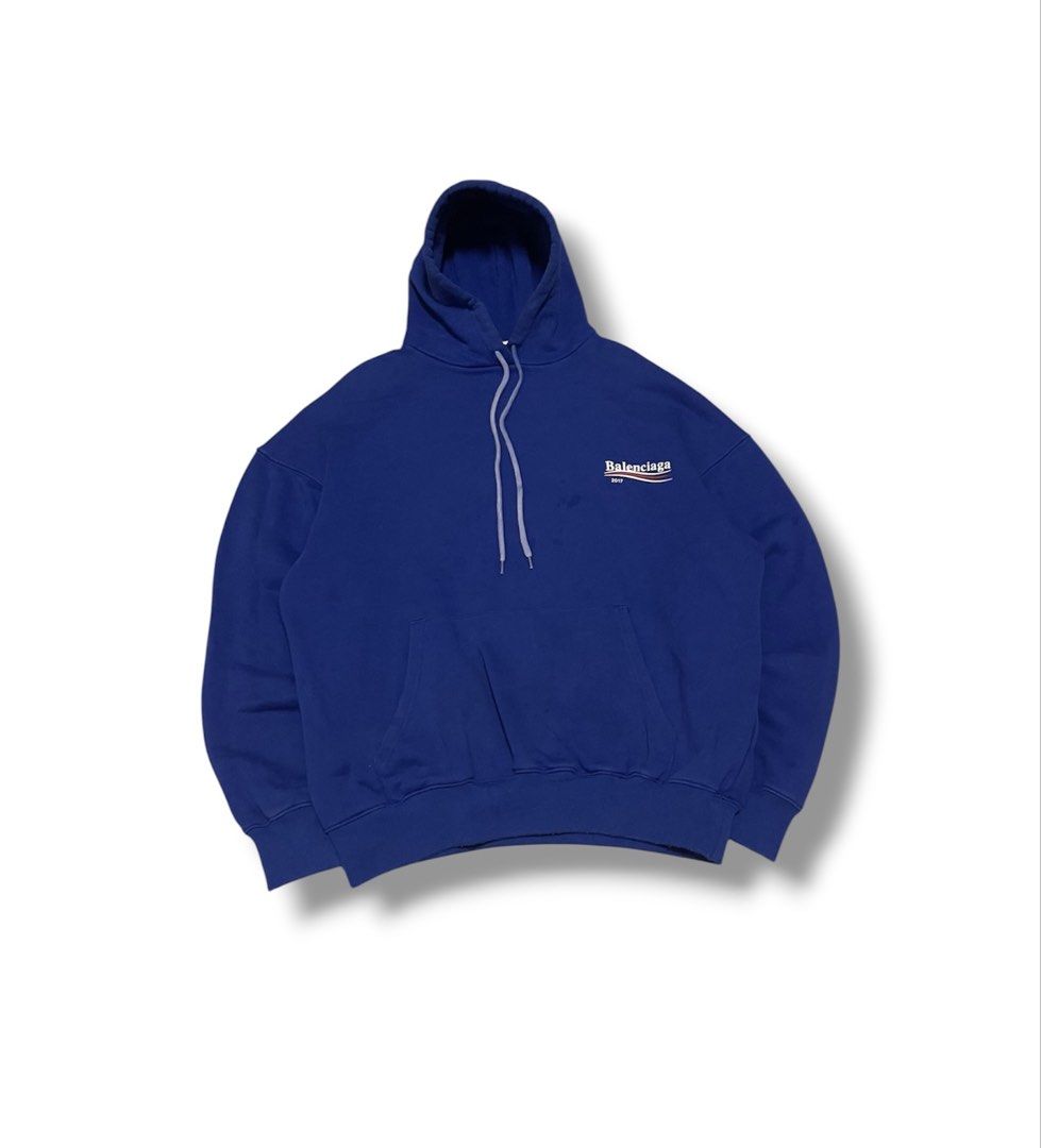 Balenciaga Mullet Hoodie Jacket (Category: Hoodies) located in Bulacan. Submitted by sanjisthrift (Listing ID 1464592068, Image 2). Description: Size Medium Width 22 Length 25.5 Very Good Condition 9/10 Minor stains.