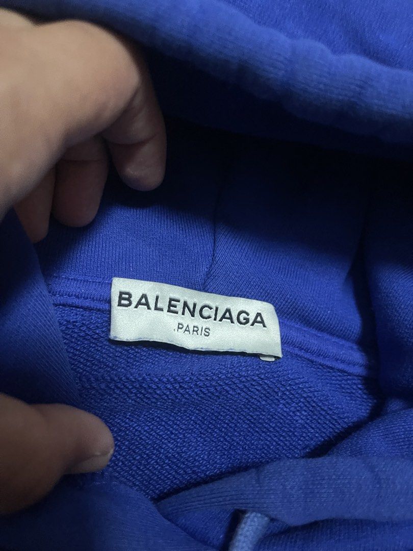 Balenciaga Mullet Hoodie Jacket (Category: Hoodies) located in Bulacan. Submitted by sanjisthrift (Listing ID 1464592068, Image 3). Description: Size Medium Width 22 Length 25.5 Very Good Condition 9/10 Minor stains.