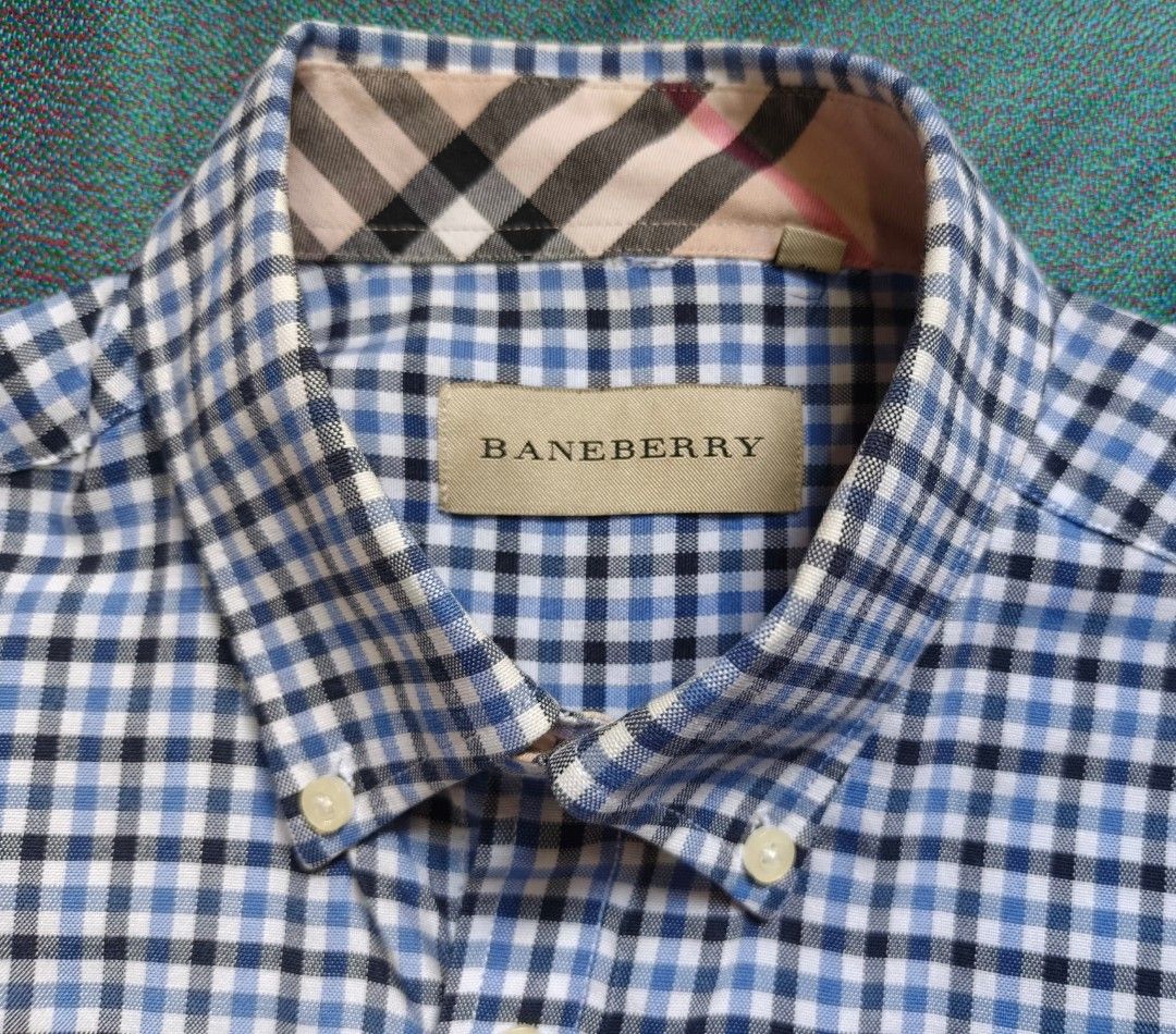 Baneberry Oxford Long Sleeve Button-Down Gingham Check Shirt - Medium (Category: Formal Shirts) located in Malabon City. Submitted by getmarrked77 (Listing ID 1464631623, Image 2). Description: Baneberry Oxford Long Sleeve Button-Down Gingham Check Shirt - Medium Color: Blue / Navy / White Check Condition: 9/10 Issue: None Material: 100% Cotton Width: 19" / Length: 28" Mode of Payment: GCash / MariBank (Payment first) Location: Potrero, Malabon n