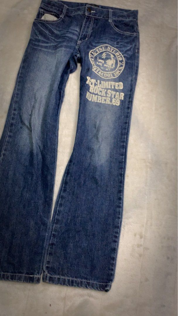 Batsu studio (Category: Jeans) located in Aloran. Submitted by cowskin_927 (Listing ID 1464672110, Image 3). Description: Batsu studio Size 30 Length 40 Hem 8 Rise 9.