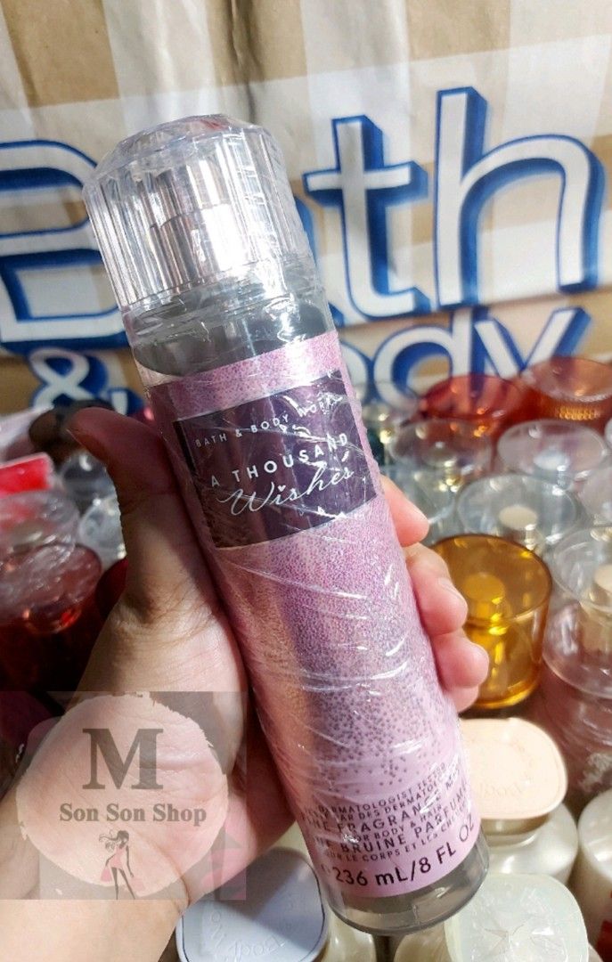 BBW 👉A THOUSAND WISHES👈 (Category: Fragrance & Deodorants) located in Manila. Submitted by msonsonshop (Listing ID 1463259696, Image 1). Description: An effervescent, festive, and joyful scent, it is designed to mimic the feeling of a sweet, celebratory champagne toast..