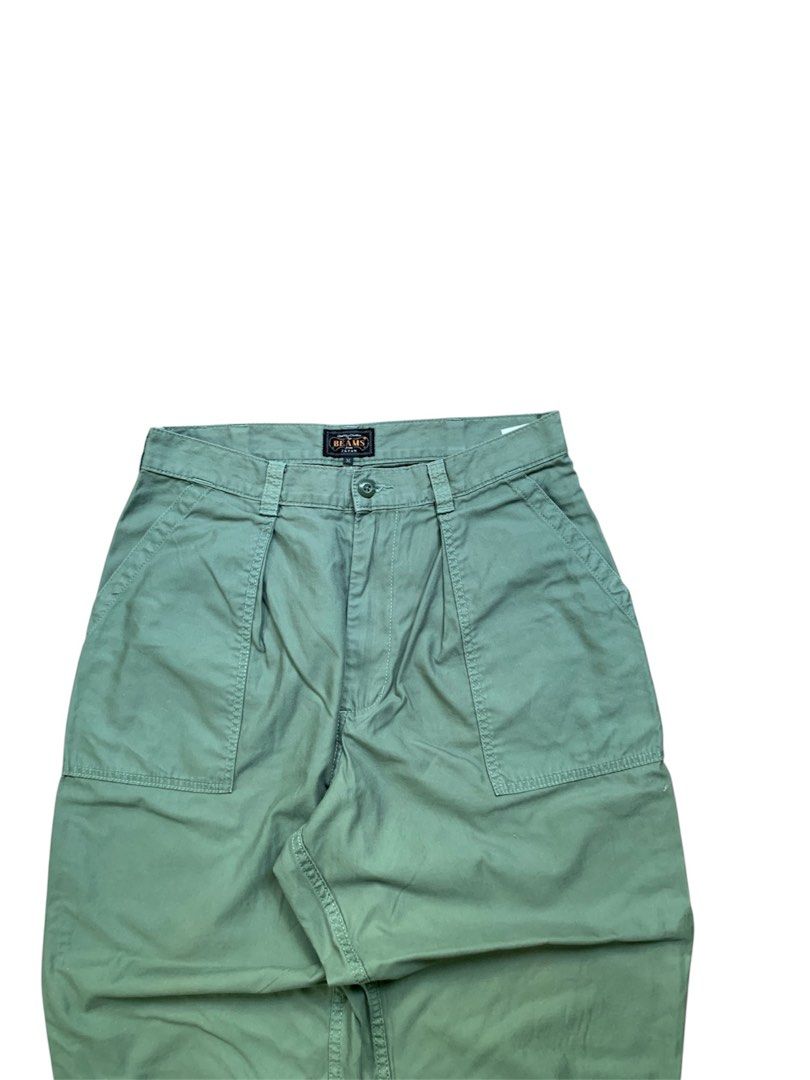 Beams Plus 1-Pleat Back Satin Baker Pants (Category: Jeans) located in Buhi. Submitted by sneak_pick (Listing ID 1464600297, Image 3). Description: Beams Plus 1-Pleat Back Satin Baker Pants Measurements: Waist: 31” Length: 38” Leg Opening: 8” Very Minimal signs of use. Excellent condition..