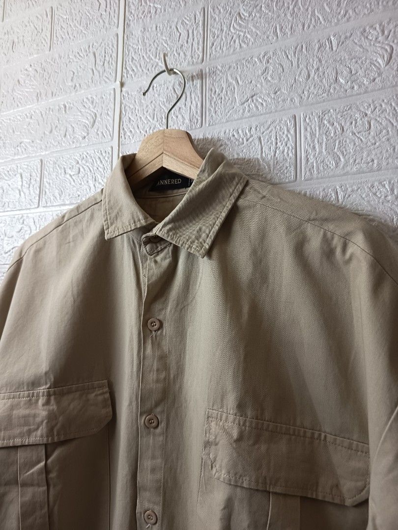 Beige short- sleeve (Category: Tshirts & Polo Shirts ) located in Caloocan City. Submitted by tintedberry (Listing ID 1464632398, Image 2). Description: .