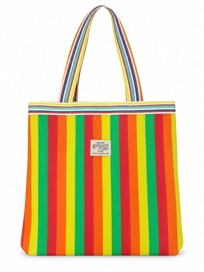 Bench Pinoy Lab Tote Bag (Category: Tote Bags) located in Manila. Submitted by thesaintvy (Listing ID 1464711631, Image 1). Description: - Limited Edition tote bag - Color Stripes - Authentic Bench - Good for summer vibes (beach,swimming pool, etc.) - can withhold large capacity .