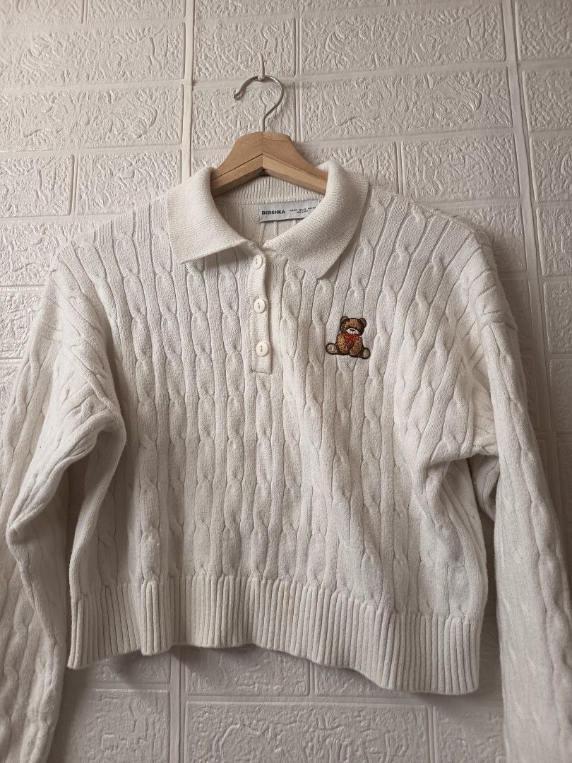 Bershka Cable Knit Teddy bear (Category: Coats, Jackets and Outerwear) located in Caloocan City. Submitted by tintedberry (Listing ID 1464628254, Image 1). Description: .