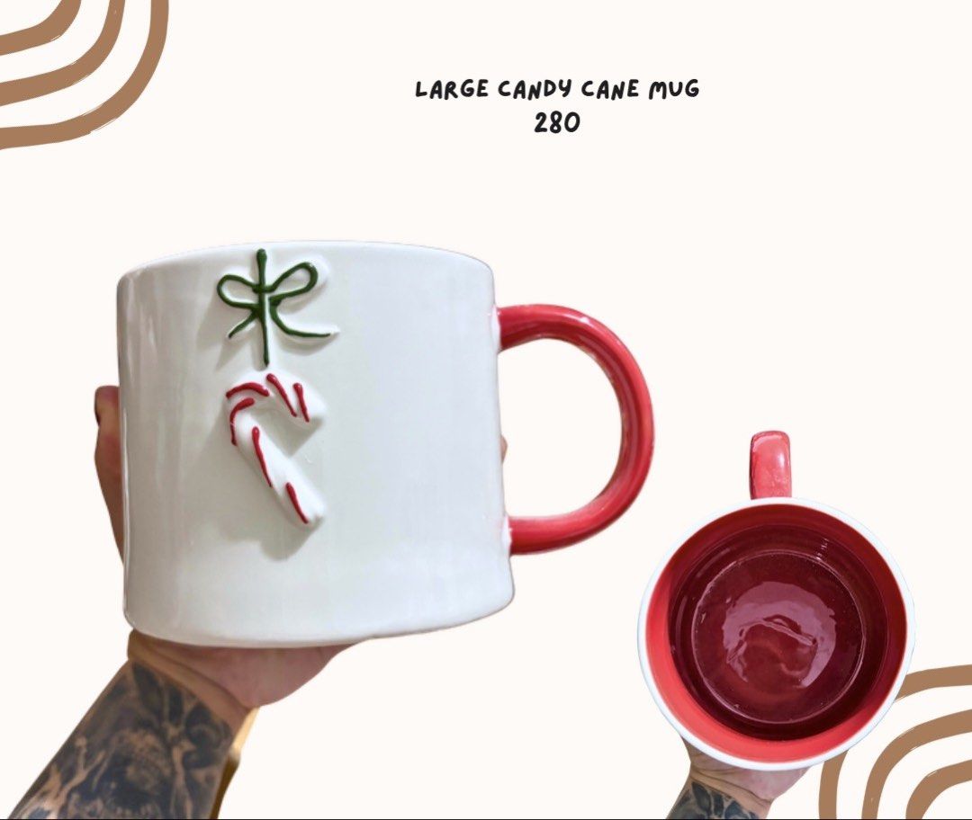 Big Candy Cane Mug (Category: Coffee & Tea Tableware) located in Pasig City. Submitted by homeyvibesph (Listing ID 1464696028, Image 1). Description: .