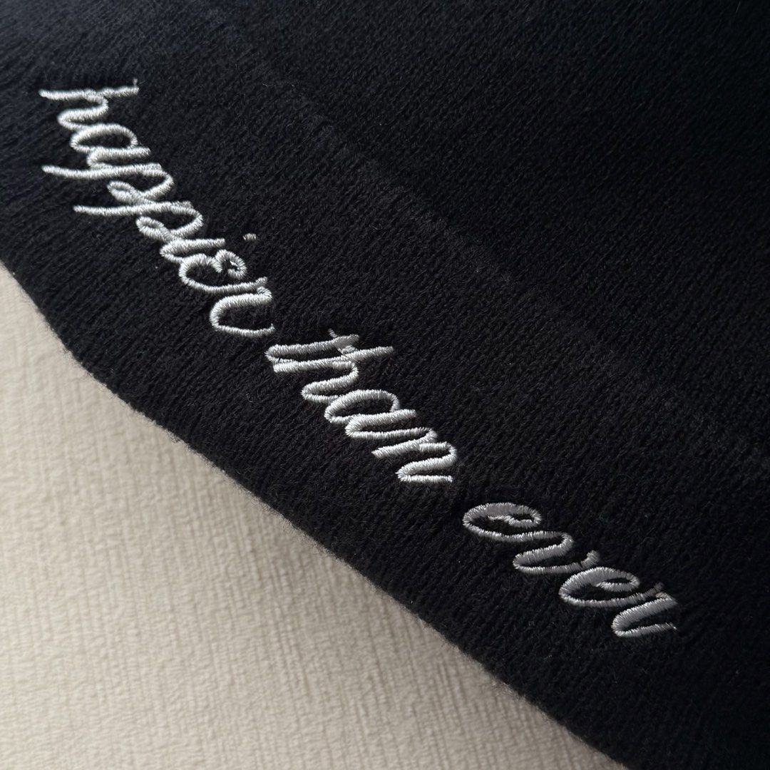Billie Eilish - Happier Than Ever Tour Beanie (Category: Hats & Beanies) located in Mabalacat. Submitted by philscabinet (Listing ID 1464612283, Image 2). Description: Billie Eilish’s Happier Than Ever Tour Beanie - Black color with white embroidery - 100% Original Merchandise - Bought from HTE Tour Manila in 2022 - Like new; used only once or twice Price is still negotiable. Just send a DM if interested. For Meet-ups Manila: Ayala Malls Manila B