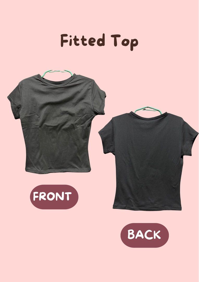 Black and a White Fitted Top Size (Category: Sleeveless) located in Manila. Submitted by blairwinter (Listing ID 1464600437, Image 1). Description: Black fitted top. Size S. Original price was P100. Never worn. Decluttering my closet..