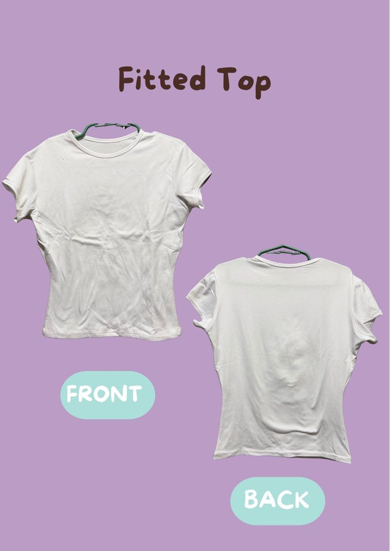 Black and a White Fitted Top Size (Category: Sleeveless) located in Manila. Submitted by blairwinter (Listing ID 1464600437, Image 3). Description: Black fitted top. Size S. Original price was P100. Never worn. Decluttering my closet..