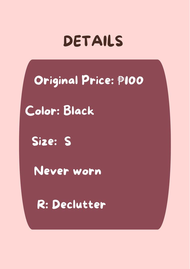 Black and a White Fitted Top Size (Category: Sleeveless) located in Manila. Submitted by blairwinter (Listing ID 1464600437, Image 2). Description: Black fitted top. Size S. Original price was P100. Never worn. Decluttering my closet..